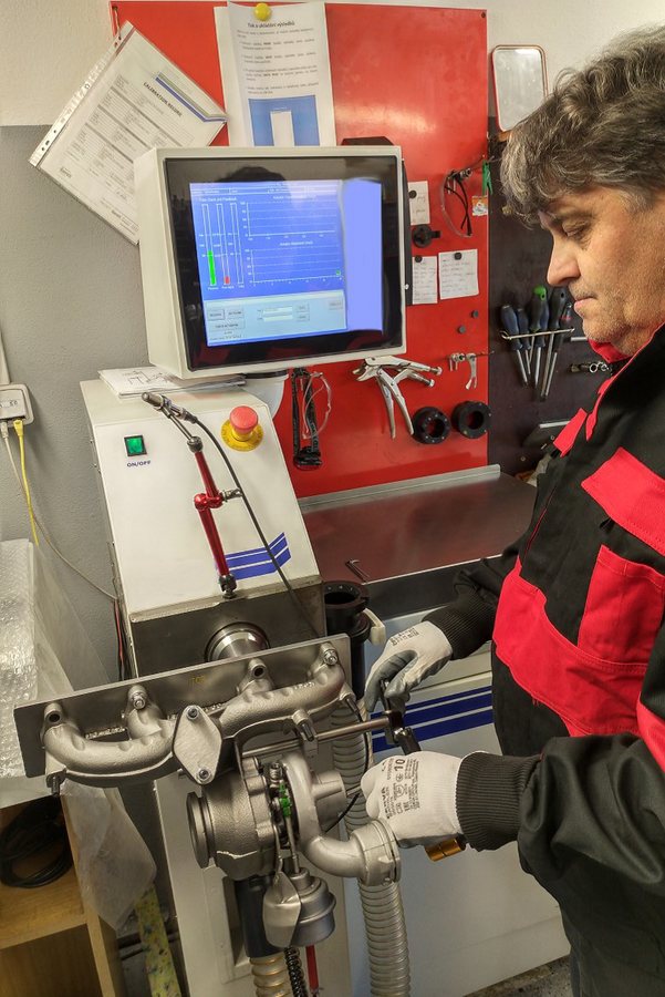 Technik SPECIAL TURBO pri testovaní turbodúchadla